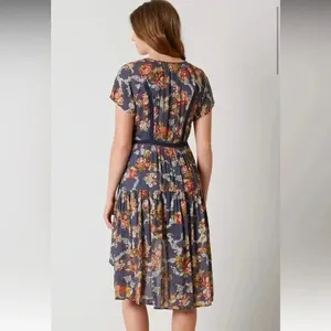 NWT Miss Me blue floral dress Size S thumbnail 5