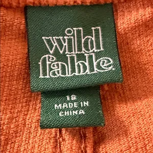 Wild Fable Burnt Orange Capris Corduroy size 18 GUC thumbnail 5
