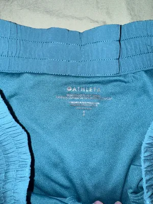 Athleta Mesh Racer Teal Women's 4 inch Shorts thumbnail 2