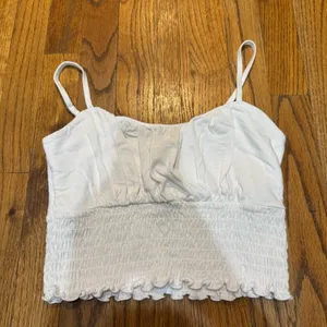 Hollister Crop Tank White thumbnail 1
