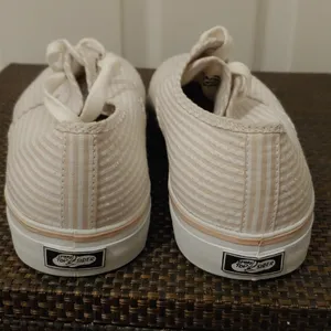 Sperry Top-Sider size 9 1/2 pale pink & white stripe NWOT thumbnail 4