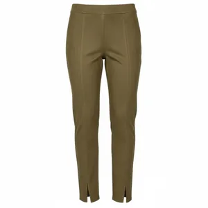 Avec Les Filles Olive Green Faux Suede Slim Pants Split Hem Size Medium thumbnail 11