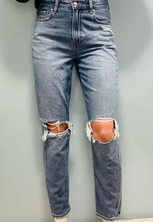 American eagle outfitters mom jeans comfort stretch waistband size 4 regular. thumbnail 3