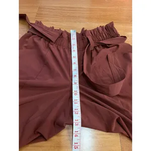 Athleta Paperbag Waist Pants‎ Womens Brown Tapered Belted Cargo Size 4 thumbnail 7