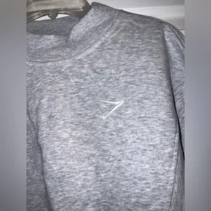 Gymshark Rest Day Cotton Contour Pullover in Gray Size Medium New with tag thumbnail 6