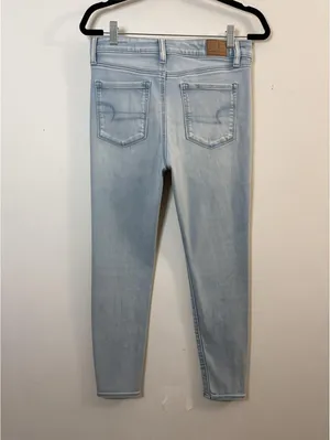American Eagle Next Level Stretch Hi-Rise Jegging Jeans Women’s Light Wash thumbnail 2