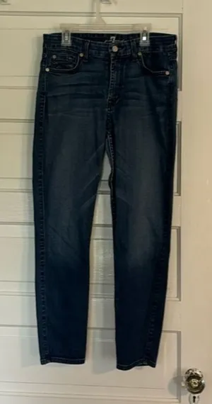 7 for All Mankind Midrise Cropped Skinny Jean thumbnail 1