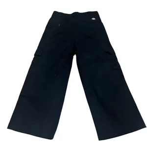 Dickies Cargo Pants Womens Size 8 Black Wide-Leg High Rise Utility thumbnail 2