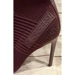 Steve Madden Maxwell Women's Mesh Pointed Toe Ankle Sock Boots, Burgundy 9.5 thumbnail 4