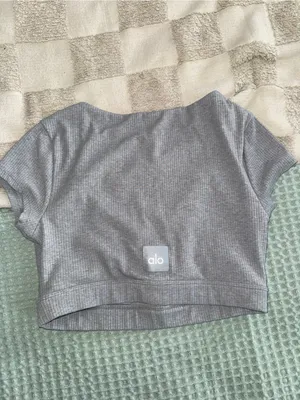 Lululemon Alo Yoga Blissful Henley Bra‎ Top M thumbnail 3