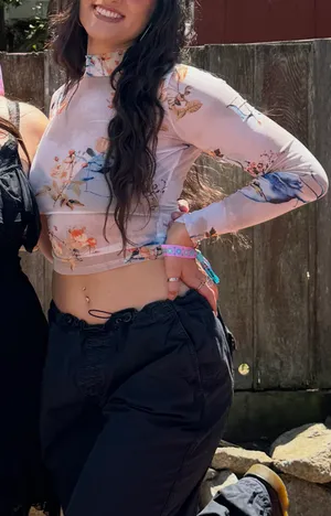 Long Sleeve Mesh Top thumbnail 1
