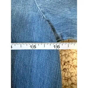 Cloth & Stone Anthropologie Smocked Waist Blouse Tencel Denim Chambray Top S thumbnail 6