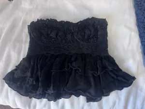 Black free people lace festival top thumbnail 2