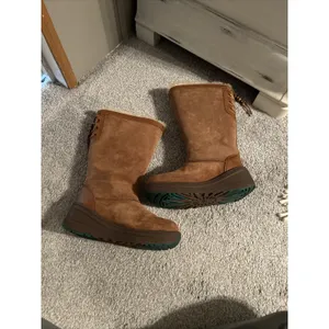 UGG Australia Womens Klarissa Boots 1003288‎ Chestnut Waterproof Tassel Beaded thumbnail 8