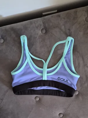 SoulCycle Lavender & Mint Strappy Sports Bra SMALL thumbnail 6