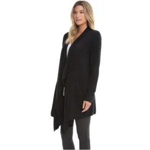 Barefoot Dreams Gray‎ / Black Cardigan Small/ Medium thumbnail 2