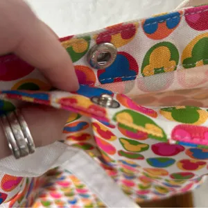 Disney Mickey Mouse Multicolor Rainbow Canvas Tote Bag thumbnail 9
