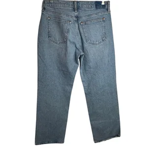 Abercrombie & Fitch The Baggy Low Rise Jeans Womens 27 4S Light Wash Blue NWT thumbnail 2