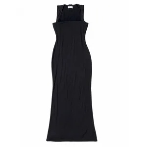 Oh Polly Ainslee Black Modal Square Neck Bodycon Midi‎ Dress NWT Size US 2 thumbnail 9