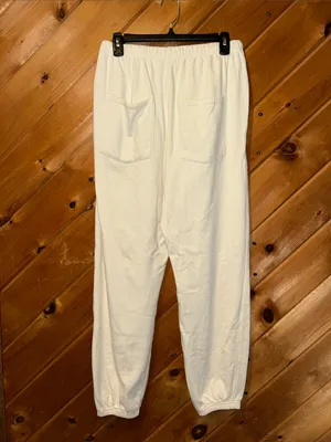 Free people movement oversized tofu white jogger sweatpants thumbnail 6