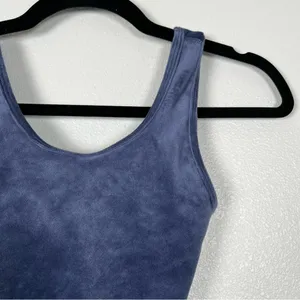 AERIE Offline Cropped Velvet tank Blue Sz XXS‎ thumbnail 2