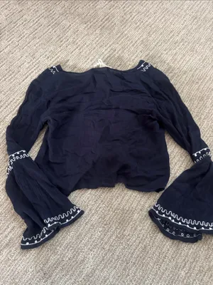 Band of Gypsies Navy Blouse thumbnail 3