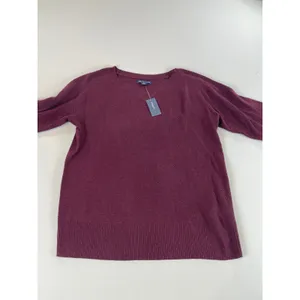 American Eagle Sweater Size S Burgundy Knit Crew Neck Long Sleeve Rib Trim NWT thumbnail 4