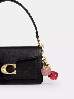 Coach Dice Bag Charm-Gold~Pink/Multi thumbnail 5