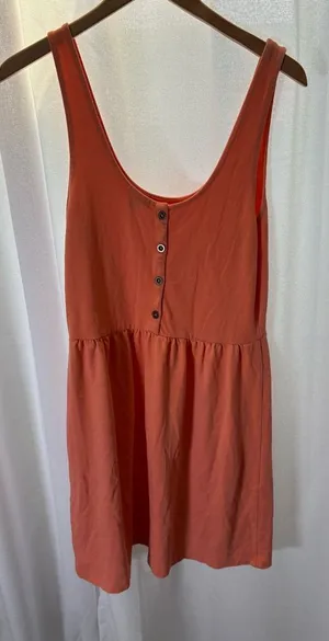 J.‎ Crew Orange Viscose Dress Size Medium EUC thumbnail 1