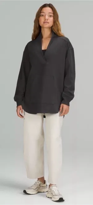 lululemon LA Oversized Long Sleeve Tunic in Dark Gray thumbnail 1