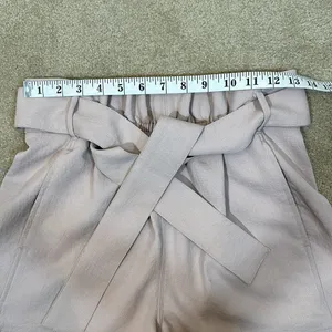 Wilfred Aritzia Paperbag Shorts Coquette High Rise Pink Purple Crepe Women 2 thumbnail 3