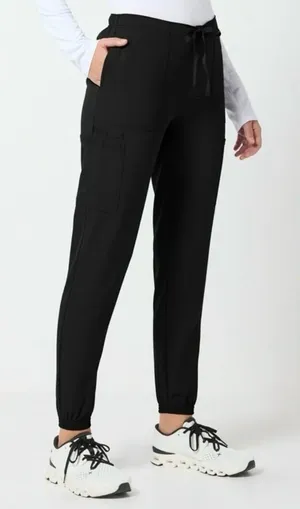 Scrubstar black cargo drawstring scrub pant‎ large thumbnail 1