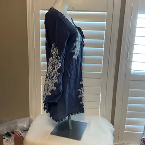 Embroidered Dress Blue Size M thumbnail 5
