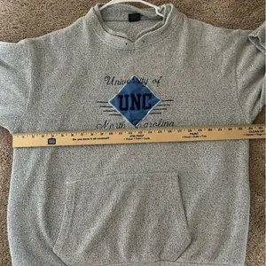 UNC Tarheel Grey Sweatshirt Size XL Made in USA Fangear Casual Athletic Sport thumbnail 7