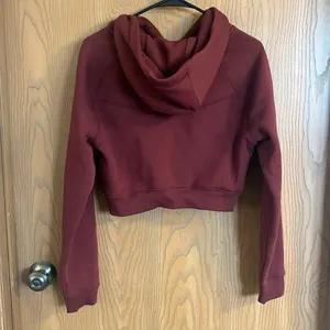 Alphalete Signature‎ Maroon Cropped Fleece Hoodie Small NWT thumbnail 11