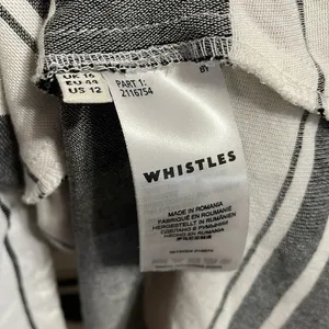 WHISTLES Hayley Stripe Midi Dress Minimalist Lagenlook‎ Pockets Capsule Wardrobe thumbnail 6
