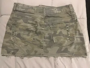 Camo mini skirt Green thumbnail 2
