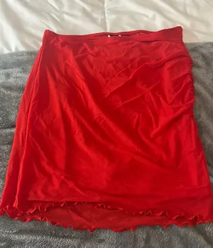 Shein Mini Skirt Red thumbnail 1