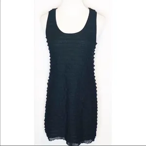 Free people lacy mesh‎ ruffle dress L thumbnail 5