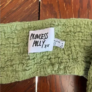 Princess Polly Knot Front Crinkle Bandeau Top Size 0 Green thumbnail 2