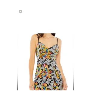 NWT Mac Duggal Black Floral 26867 Sequined Mini‎ Cocktail Dress Sz 2 $358 thumbnail 4