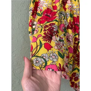 Ban.do Floral Lounge Flowy Shorts Size XS Rayon Retro Inspired 60s Vintage Charm thumbnail 6