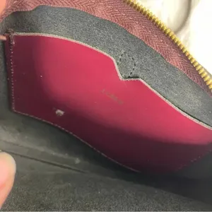 J. Crew Burgundy Leather Crossbody Purse thumbnail 7