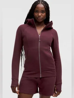 Lululemon NWT Scuba Full Zip Hoodie Jacket Garnet Size 14 thumbnail 1