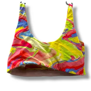 Yitty Lizzo Rainbow Pride Shaping Midi Bralette Sports Bra Sz‎ L thumbnail 4
