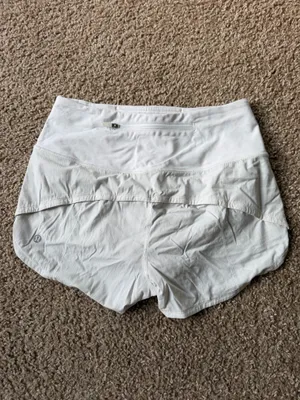 Lululemon Speed Up High Rise Shorts 2.5” White thumbnail 4