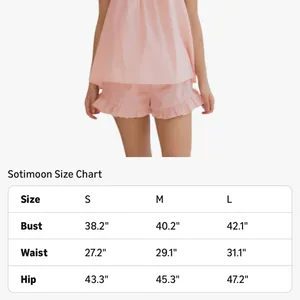 Amazon Pink Ruffle Tank Top and Shorts Set thumbnail 2