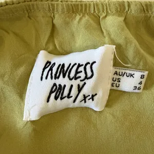 PRINCESS POLLY | Sage Green Slip style Cross neck Halter Mini Dress | Size 4 thumbnail 5