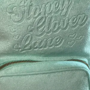 Stoney Clover Lane x Target NWT Mint Green Terry Backpack Full Size Beach Pool thumbnail 3