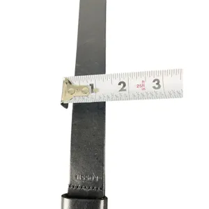 Fossil Black Leather Adjustable Belt L Metal Crystal Buckle Rhinestone Accent thumbnail 7